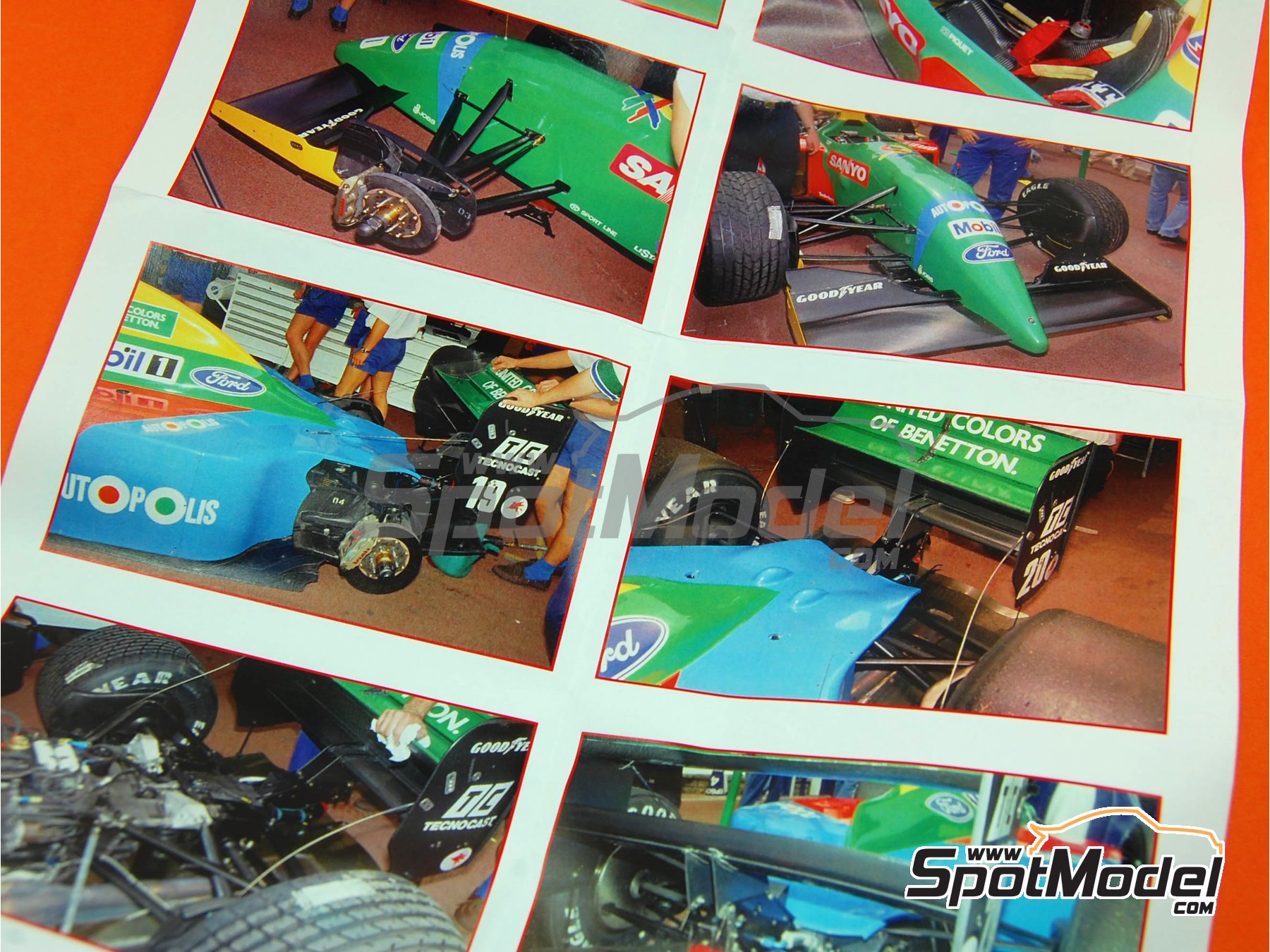 Tameo Kits TMK131: Car scale model kit 1/43 scale - Benetton Ford